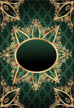 Vintage damask arka plan karede