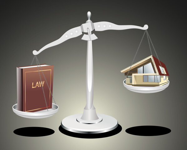 Protection of the rights of a private property, to pass the judgment
