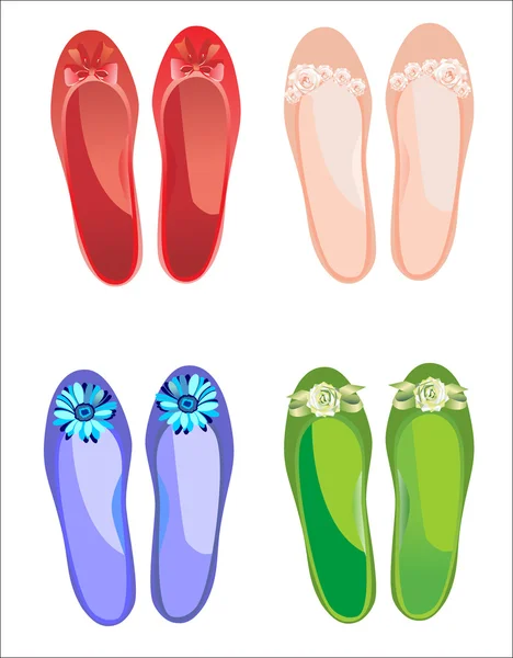 Zapatos de verano alegres — Archivo Imágenes Vectoriales