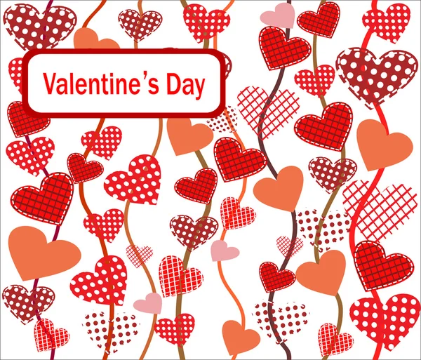 Valentine's Day Card. — Stock Vector