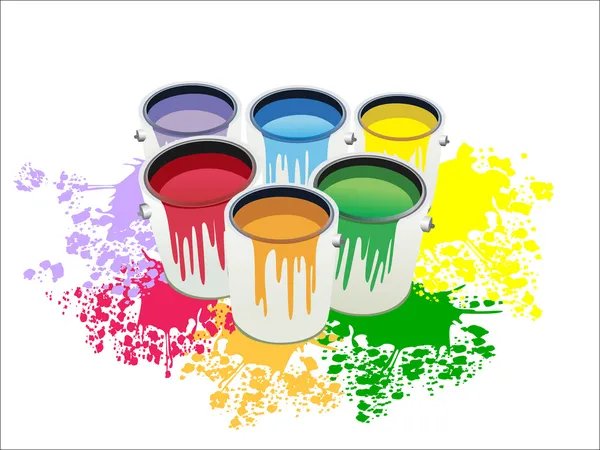 ᐈ Botes de pintura vector de stock, dibujos botes de pintura animados | descargar en Depositphotos®