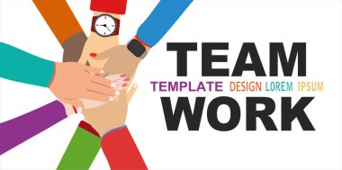 İş adamları, takım çalışması konsepti. vektör illüstrasyonu