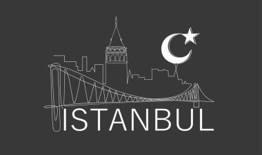 İstanbul kentinin vektör illüstrasyonuName