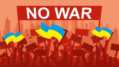 Ukrayna bayrakları savaş konsepti geçmişi yok.