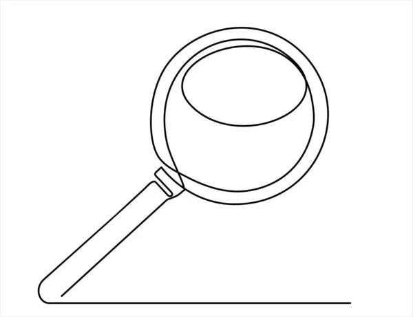 Magnifying Glass Icon Outline Illustration Loupe Vector Icons Web Continuous 로열티 프리 스톡 일러스트레이션