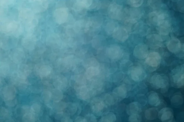 Fondo Azul Brillante Desenfocado Con Burbujas Redondas — Foto de Stock