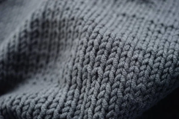 Dalgalı örgü gri arka plan, gri süveter kaplama desen.