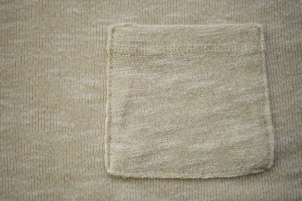 Beige Sweater Cozy Pattern Knitted Creamy Background — 图库照片