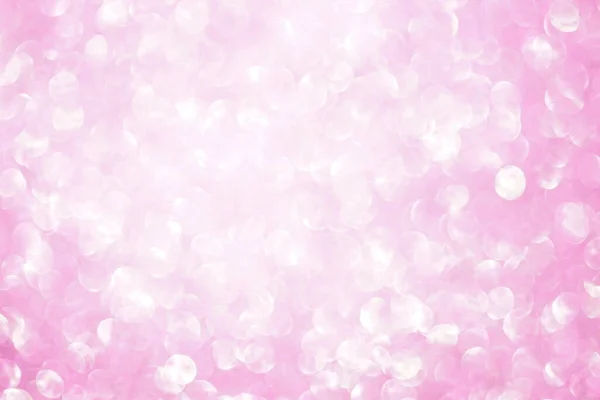 Fényes Elmosódott Rózsaszín Háttér Ezüst Kerek Buborékok — Stock Fotó