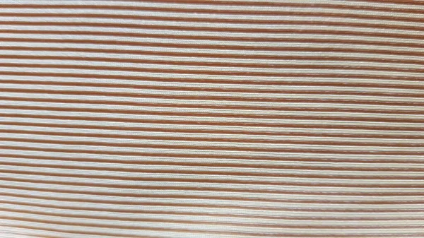 Beige Cotton Fabric Stripes Wavy Background Close — Foto Stock