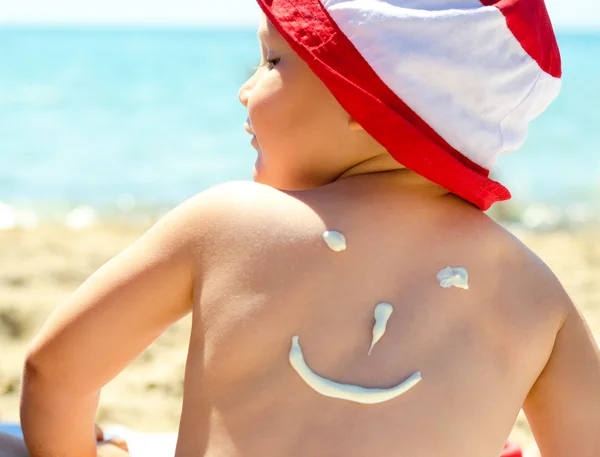 Plezier op het strand — Stockfoto