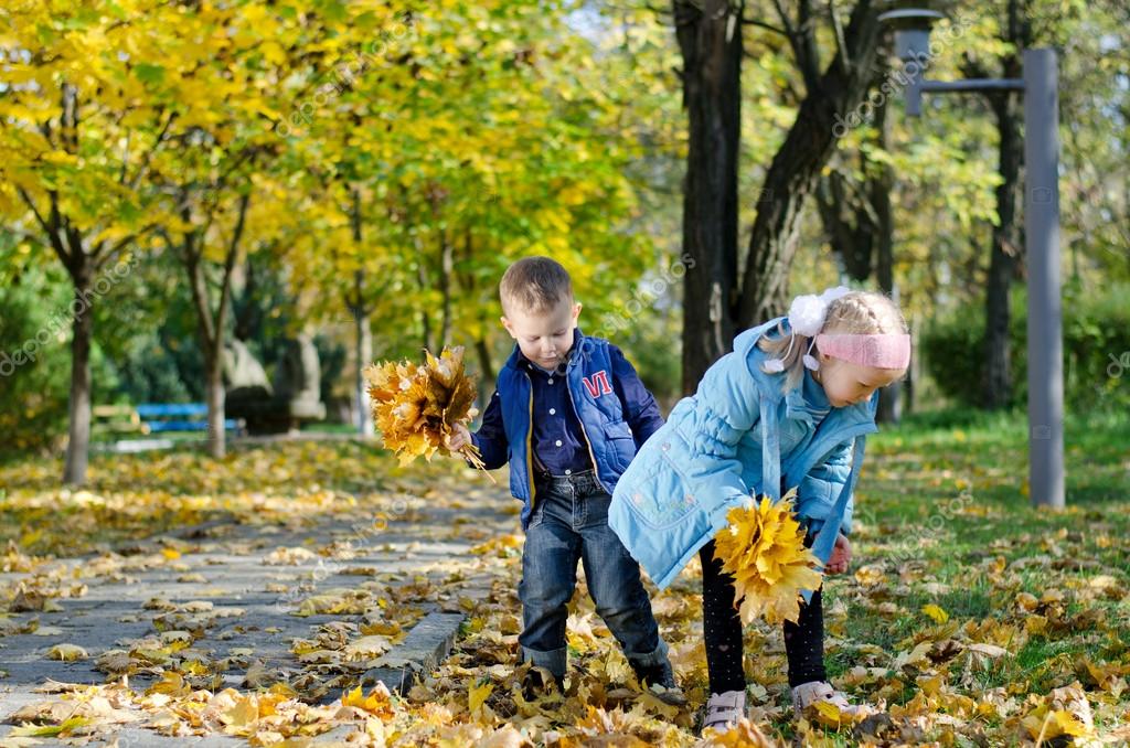 Осенние Фото С Детьми В Парке