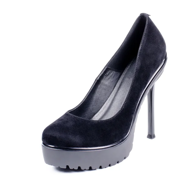 Black woman's court shoe — Stock Photo, Image