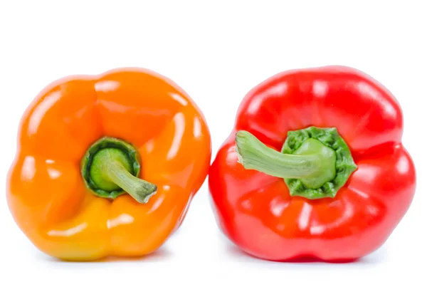 Red and orange pepper isolated — Stock Photo, Image