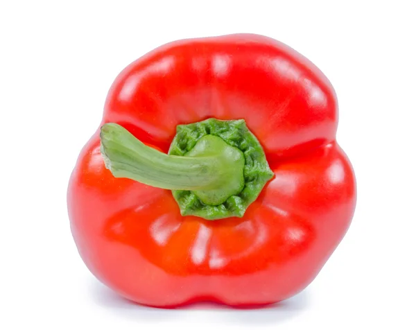 Ripe red pepper isolated on white — Stock Photo, Image