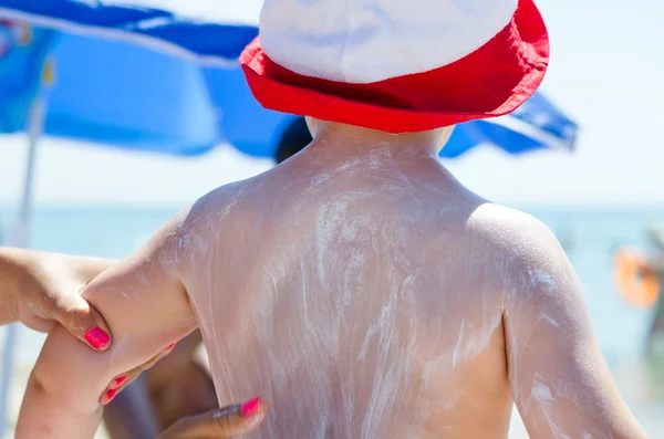 Sun screen lotion — Stock Photo, Image