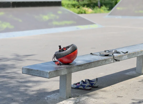 Equipamento de segurança para patinação em rolos — Fotografia de Stock