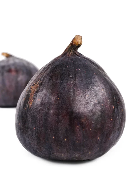 Two delicious ripe purple fresh figs — Stock Photo, Image