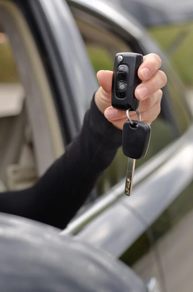 Car key with a remote control — Stock Photo, Image