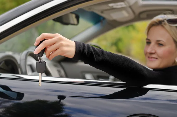 Black car key — Stock Photo, Image