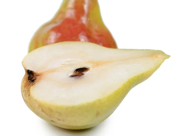 Gehalveerde pear — Stockfoto