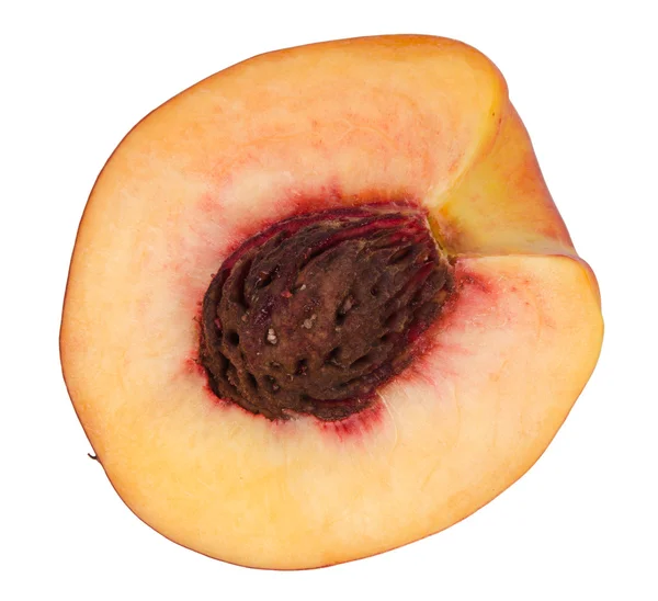 Закройте спелый персик — стоковое фото