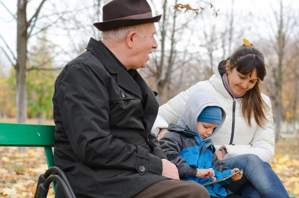 Een rolstoel buiten in het park — Stockfoto