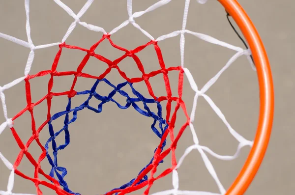 View from above of a basketball net and hoop — Stock Photo, Image