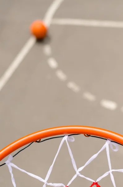 Basketballnetz und Tor — Stockfoto
