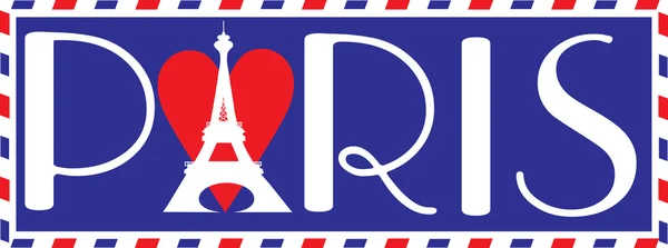 Amor París — Vector de stock