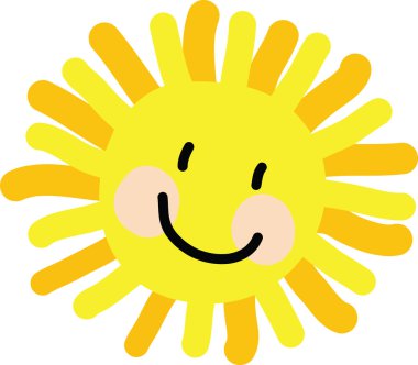 Güneş çocuk çizim