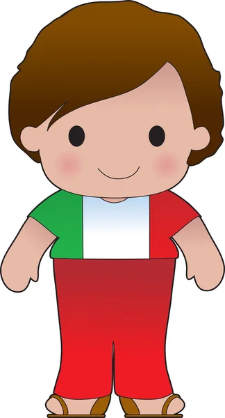 Makové italský chlapec — Stockový vektor