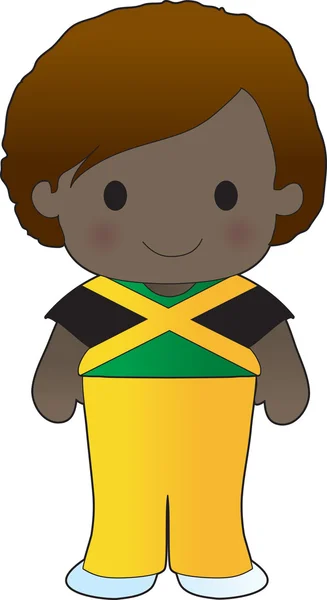 Amapola Jamaica Boy — Archivo Imágenes Vectoriales