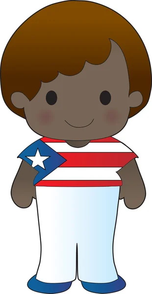 Poppy Puerto Rico Boy — Stock Vector
