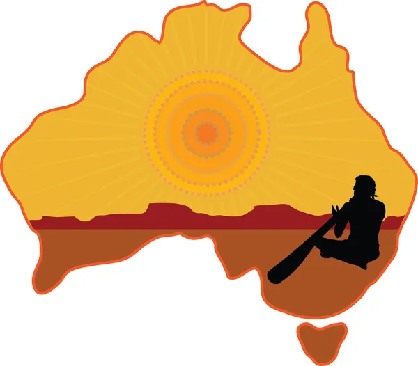 Aboriginal Austrálie — Stockový vektor