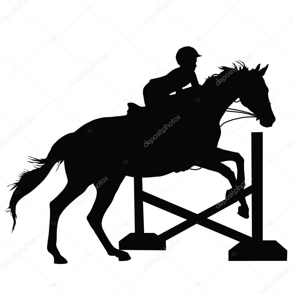 Horse Jumping Silhouette