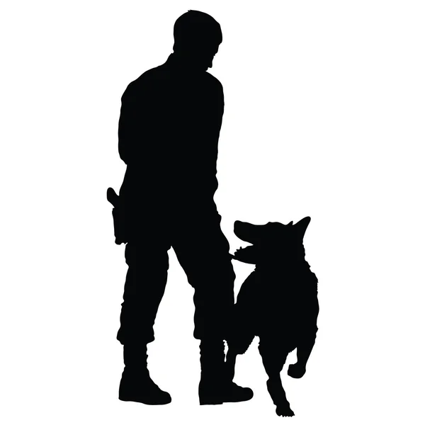 Chien de police 4 — Image vectorielle