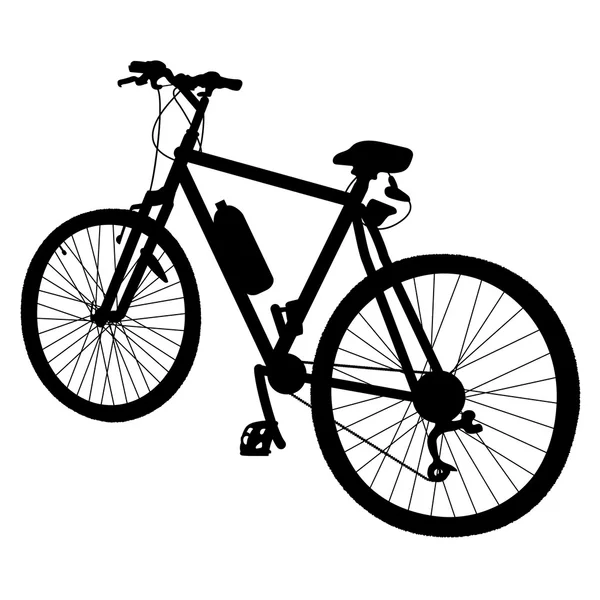 Велосипед силует — стоковий вектор