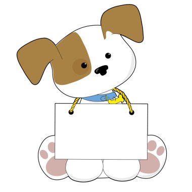 sevimli köpek işareti
