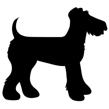 Airedale terrier siluet