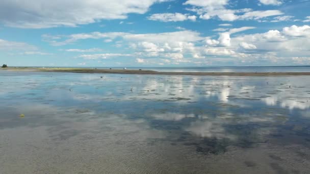 Letecký Letoun Video Pánev Zleva Doprava Nízké Nadmořské Výšce Nad — Stock video