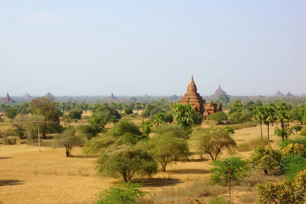 Gamle templer i Bagan, Myanmar – stockfoto