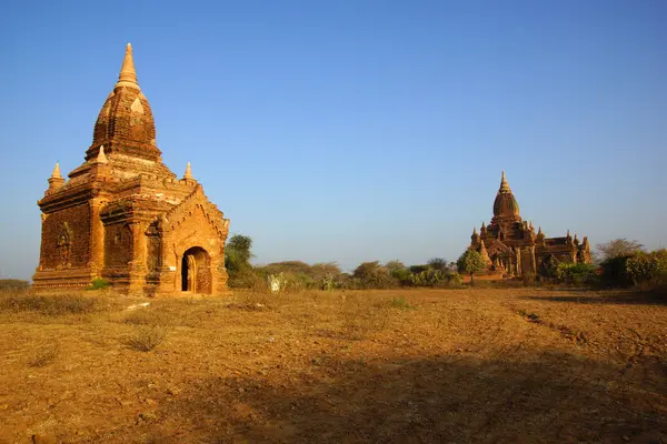 Bagan, Myanmar 'daki antik tapınaklar — Stok fotoğraf