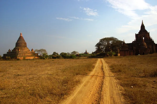 Bagan, Myanmar 'daki antik tapınaklar — Stok fotoğraf