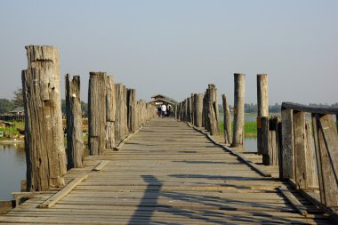 u bein Köprüsü yakınlarında mandalay, myanmar (bu amarapura batımında