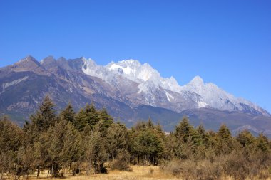 Jade dragon snow mountain, lijiang, yunnan Eyaleti, Çin