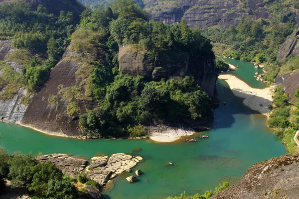 Schlucht im Wuyishan-Berg, Provinz Fujian, China — Stockfoto