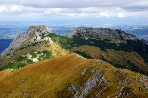 Giewont, krajobraz od góry Tatry w Polsce — Zdjęcie stockowe