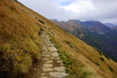 Polonya tatras dağ manzarası