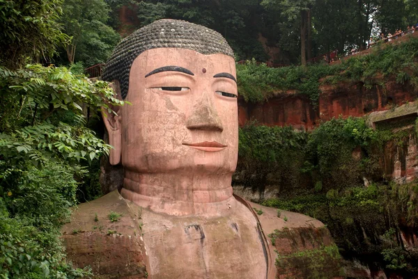 Gigantiske Buddha i Leshan, Sichuan, Kina – stockfoto